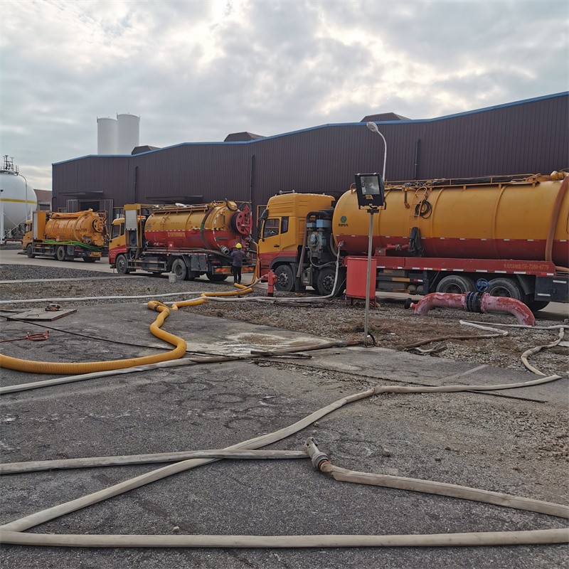 北海污水池清理